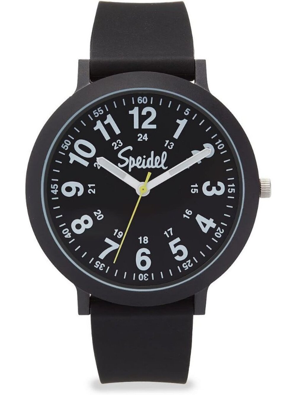Women's Black Eco Color Pop Plastic with Recyclable Silicone Strap Wrist Watch